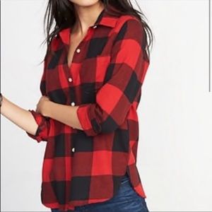 Old navy Buffalo check button down top